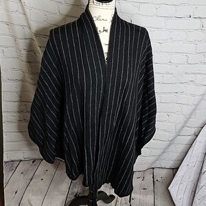 Saks Fifth Avenue Black/Grey Cape